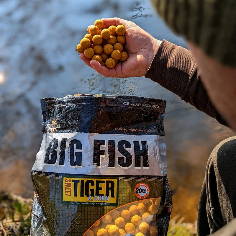 Dynamite Baits Big Fish Sweet Tiger & Corn Boilies 1kg
